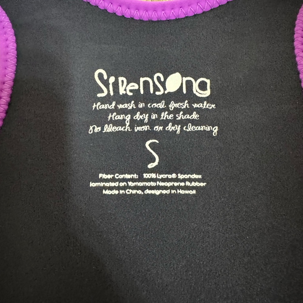 Sirensong Women’s girls Wetsuit.Short Jane Tank. Handmade In Hawaii.Small.Sz 0-4 - Picture 5 of 13